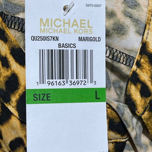 New Michael Michael Kors Top Leopard Pullover Size L Large - Picture 5 of 7